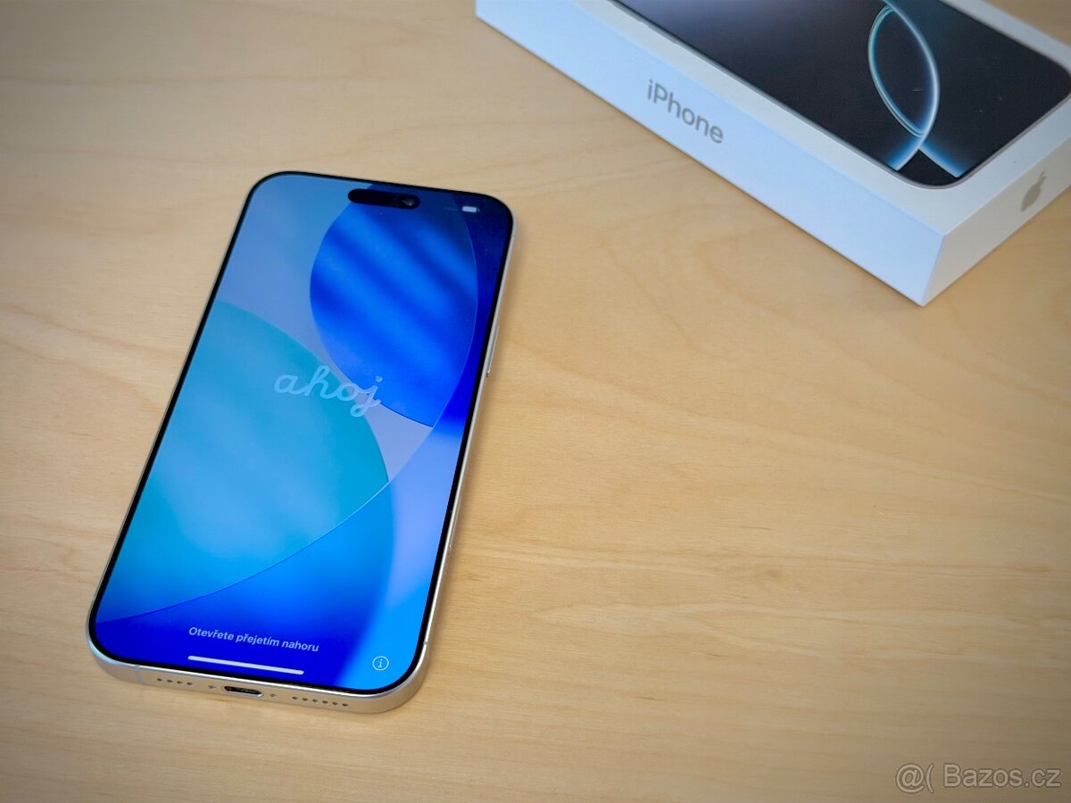 iPhone 16 Pro Max 1 TB Bílý Titan v záruce