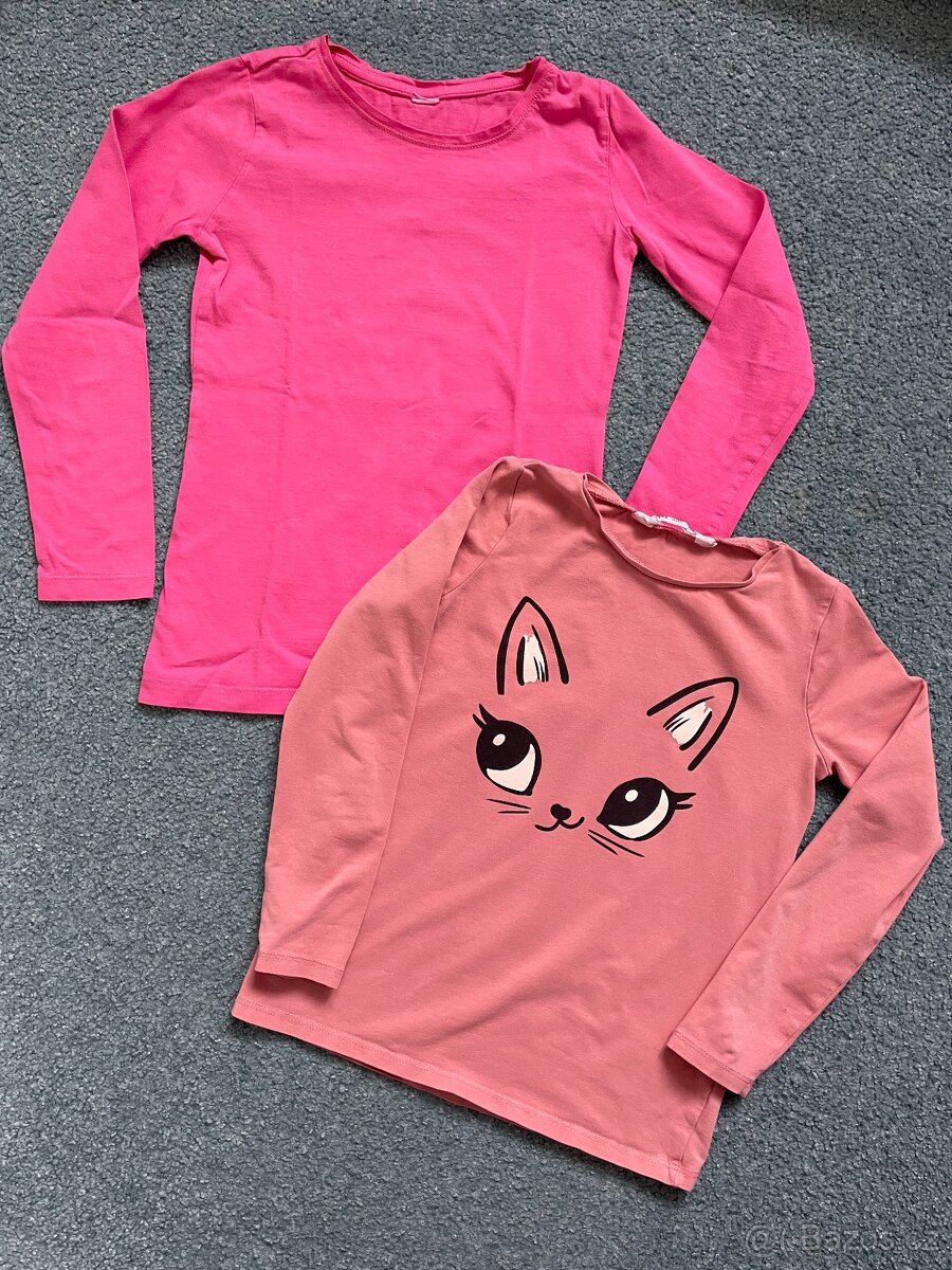 Trička s dlouhým rukávem 6-8 let