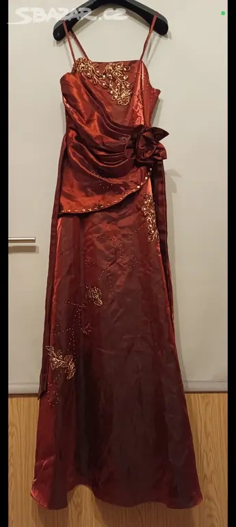 NOVÉ luxusní plesové společenské šaty ples velikost M