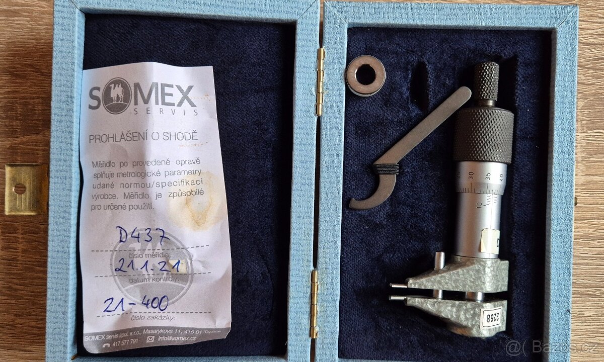 Dutinový mikrometr SOMET 3-10 mm - jako nový