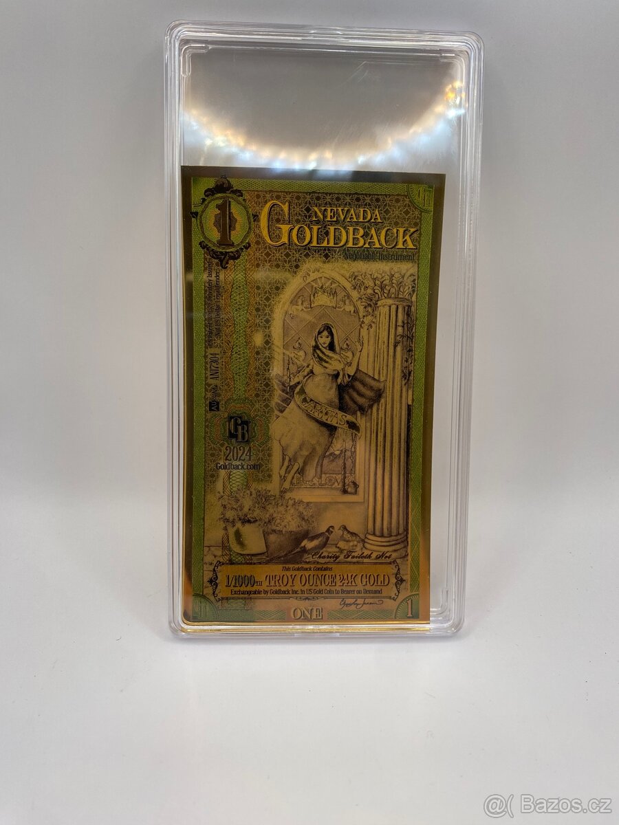 Bankovka GOLDBACK-Nevada