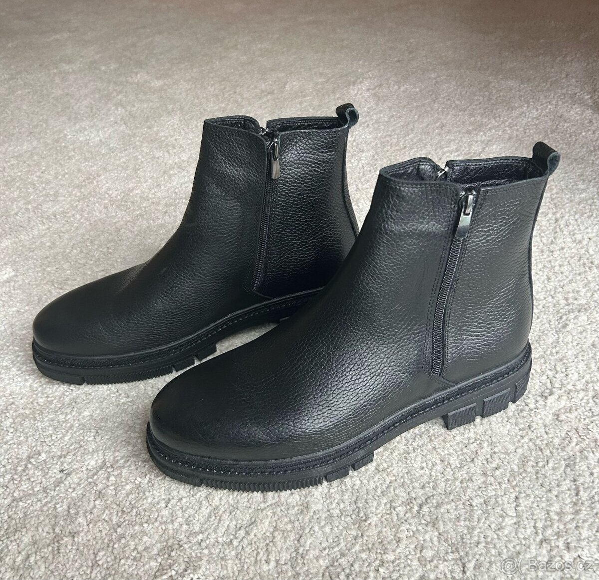 Pánské kožené zimní boty (vel. 45)