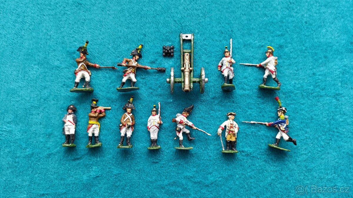 Sbírka cínových figurek – Napoleon a vojáci