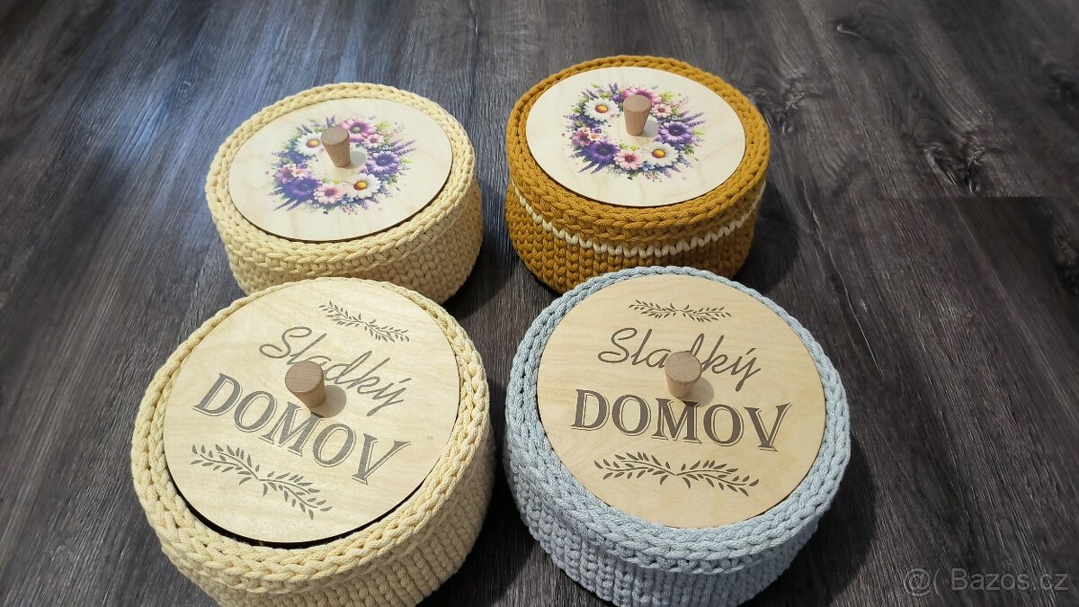 Prodám háčkovaný koš