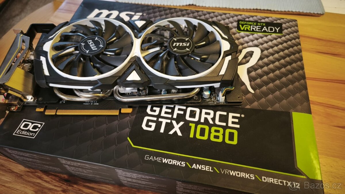 MSI GeForce GTX 1080 ARMOR 8GB OC