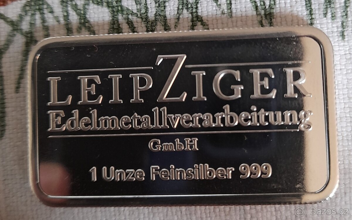 Stříbrný investiční slitek