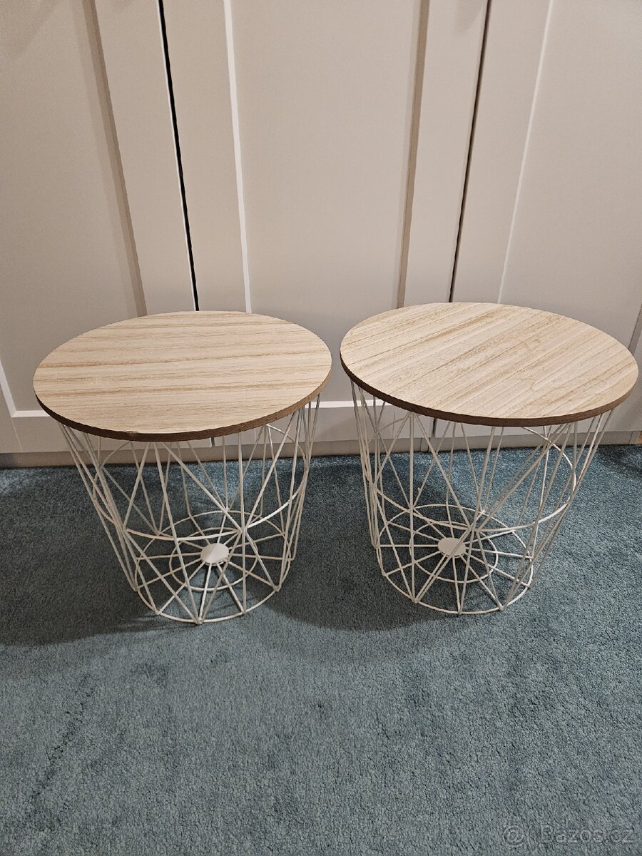 2x odkládací stolek