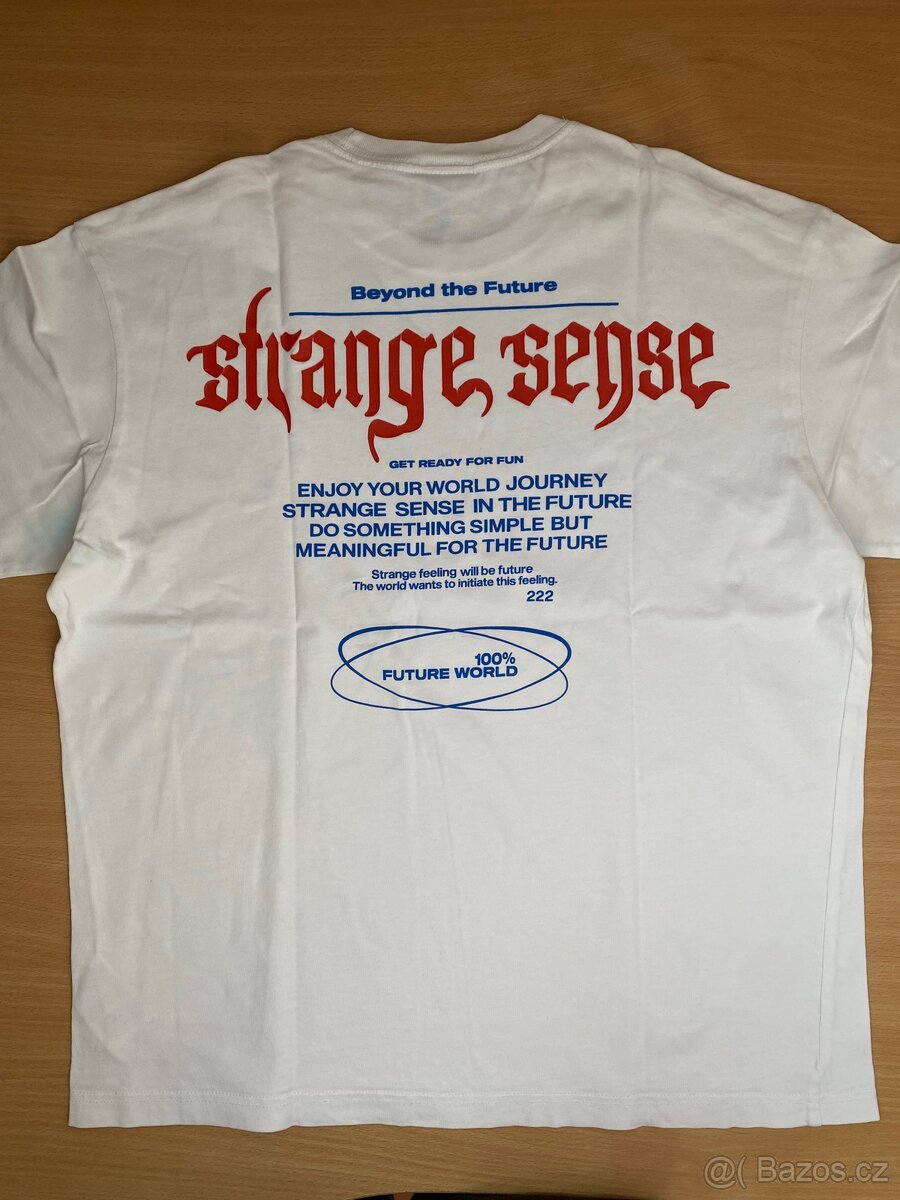 Tričko HM Strange Sense vel. S Bílé