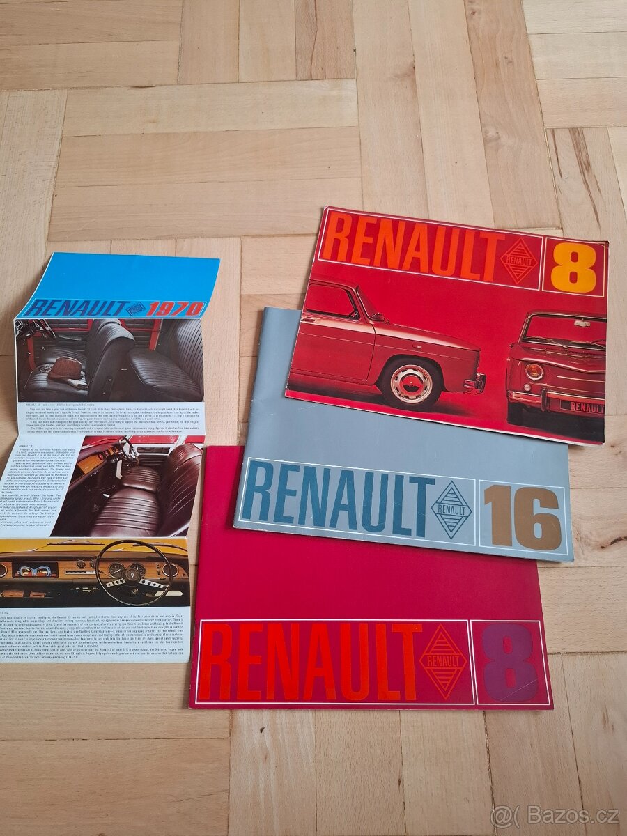 Staré reklamní prospekty Renault