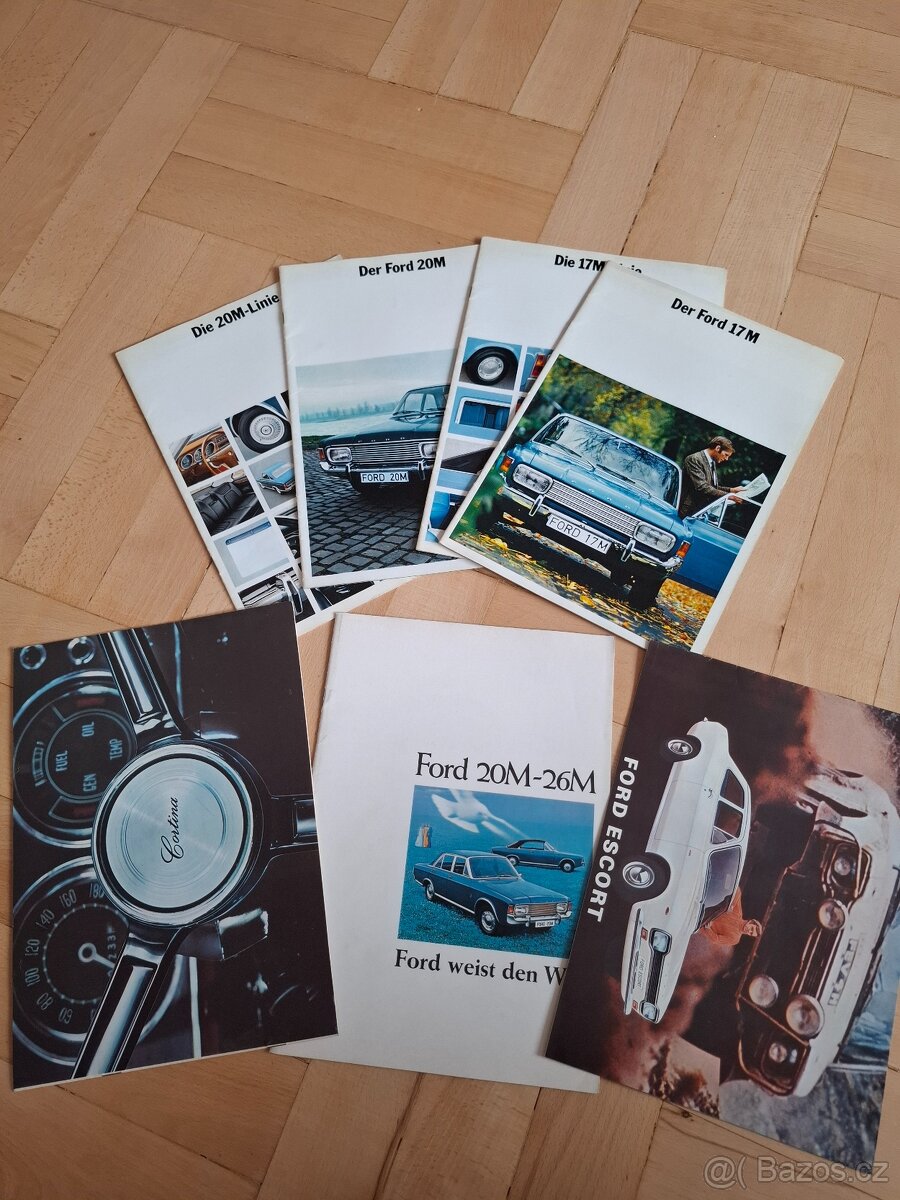 Staré reklamní prospekty Ford