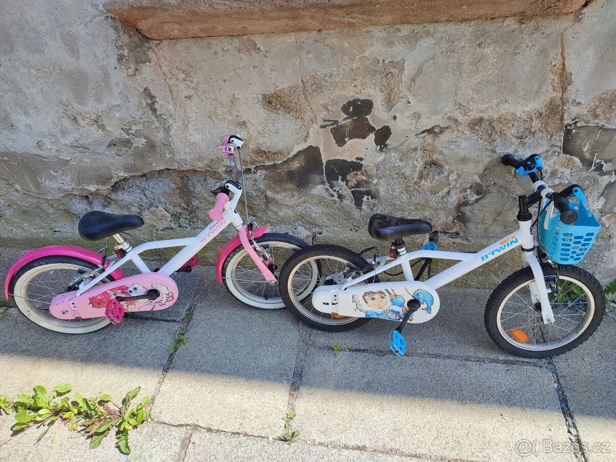 Dětská kola pro dvojčata vel 16
