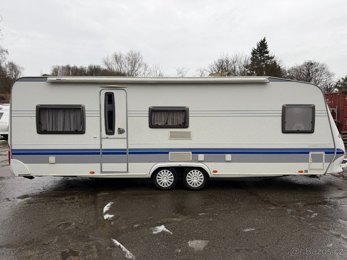 Hobby 650 KMFE Prestige 2008, palandy, 7-8míst