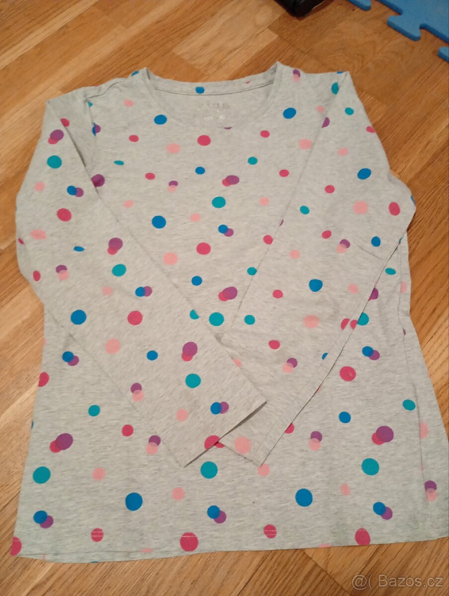 Dívčí tričko s dlouhým rukávem