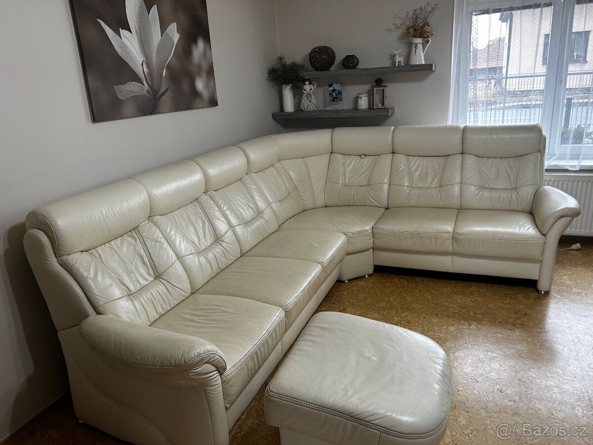 Prodám koženou sedací soupravu