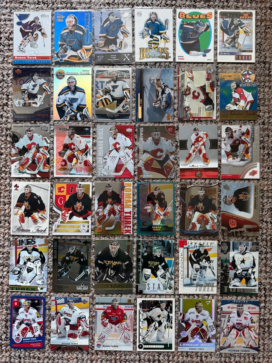 Hokejové karty Roman Turek - 36 karet