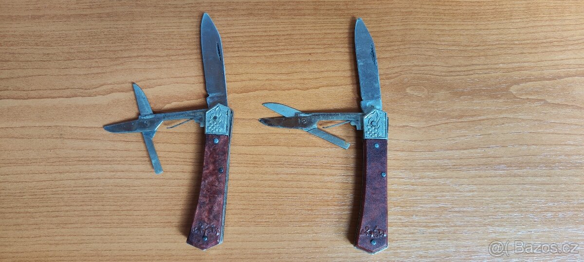 Ruské nožíky s nůžkami