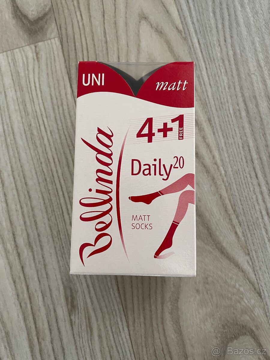 Nové, značkové, silonové ponožky 5 párů BELLINDA.