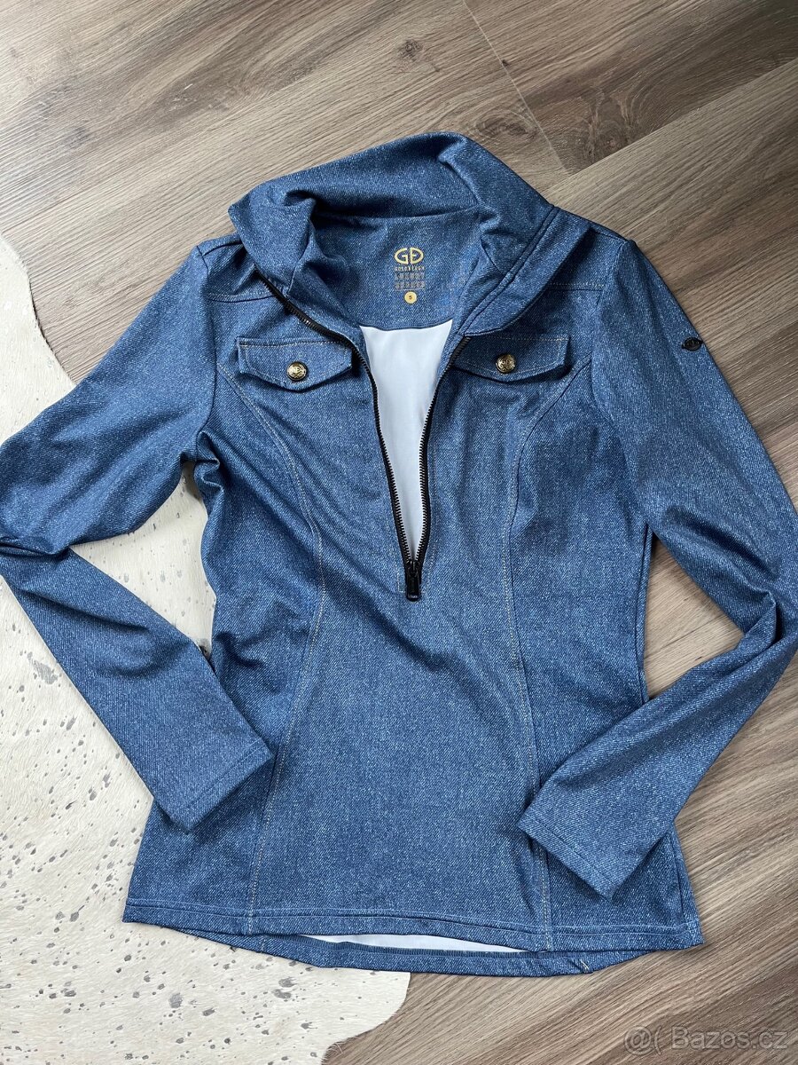 mikina/rolák Goldbergh denim modrý
