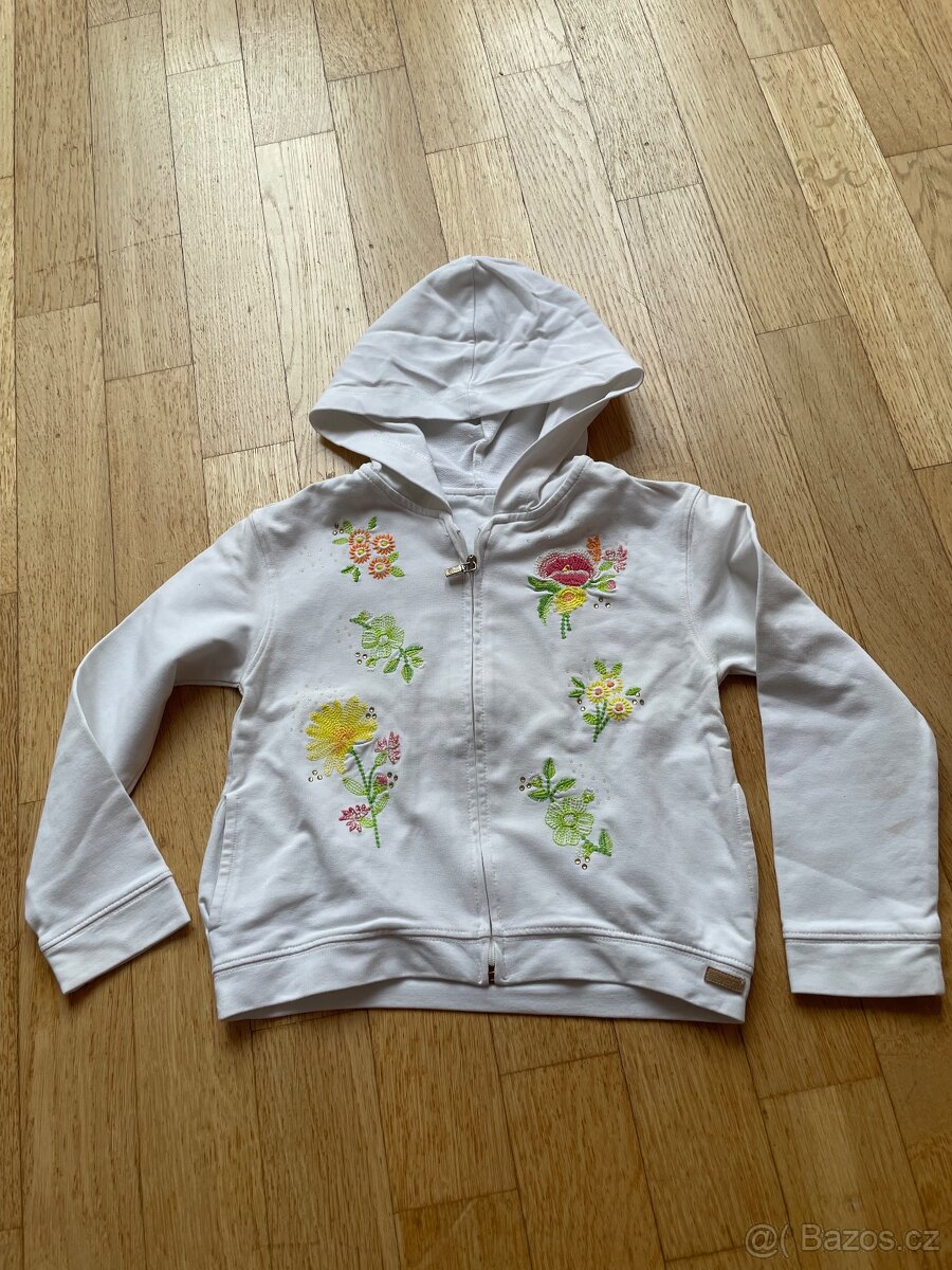 Dívčíí vyšívaná mikina Mayoral vel. 116 jako nová
