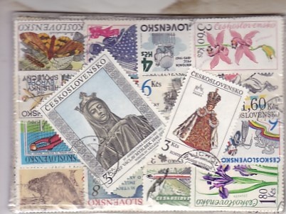 400 ks ražených známek ČSSR.