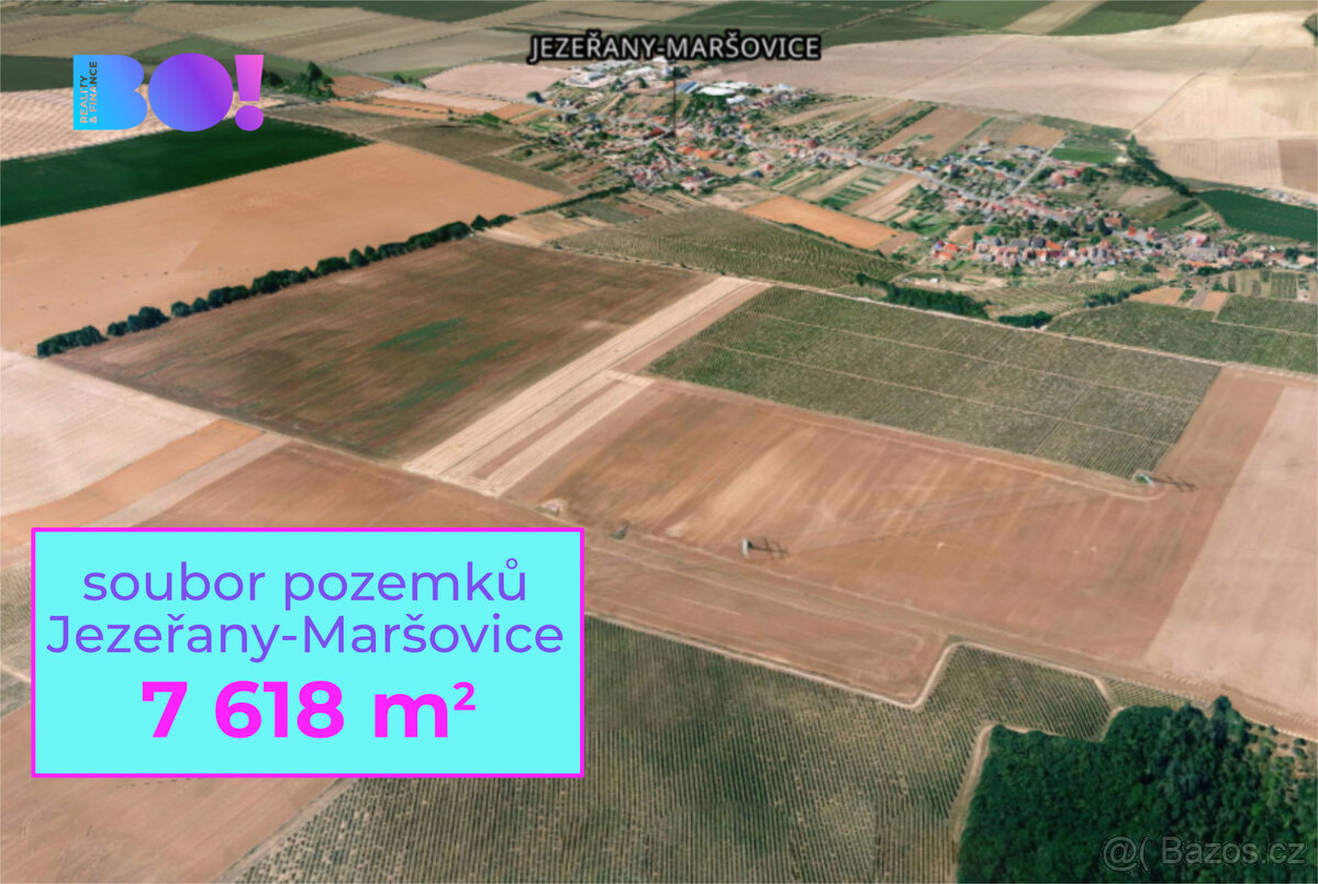 Prodej pole, 7 618 m², Jezeřany - Maršovice