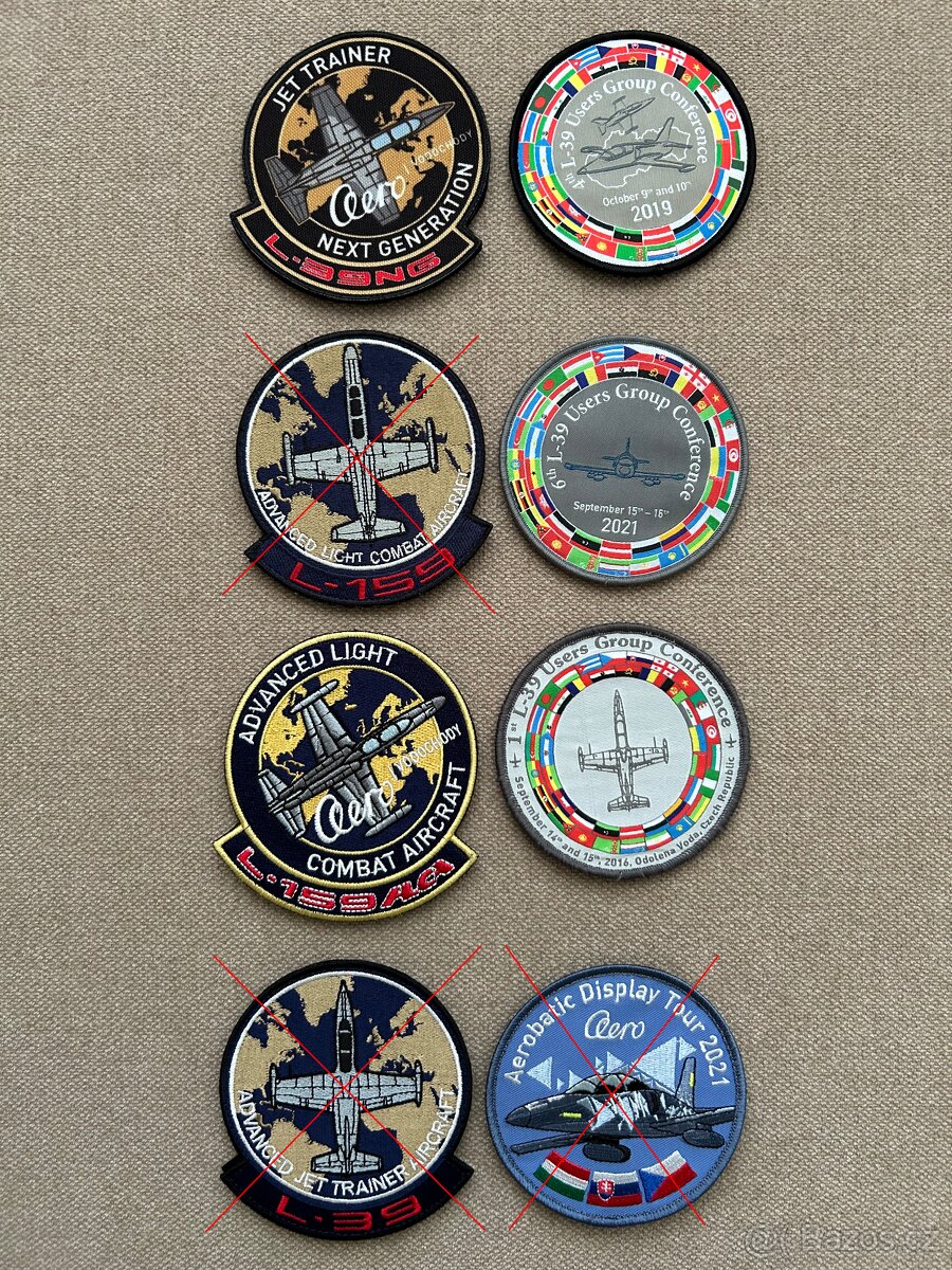 Rozprodej sbírky / Nášivky / Letectví