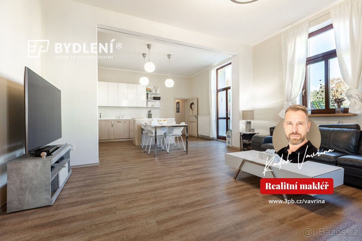 Prodej bytu 2+1 102 m s terasou a 2x parkovací stání, Masary