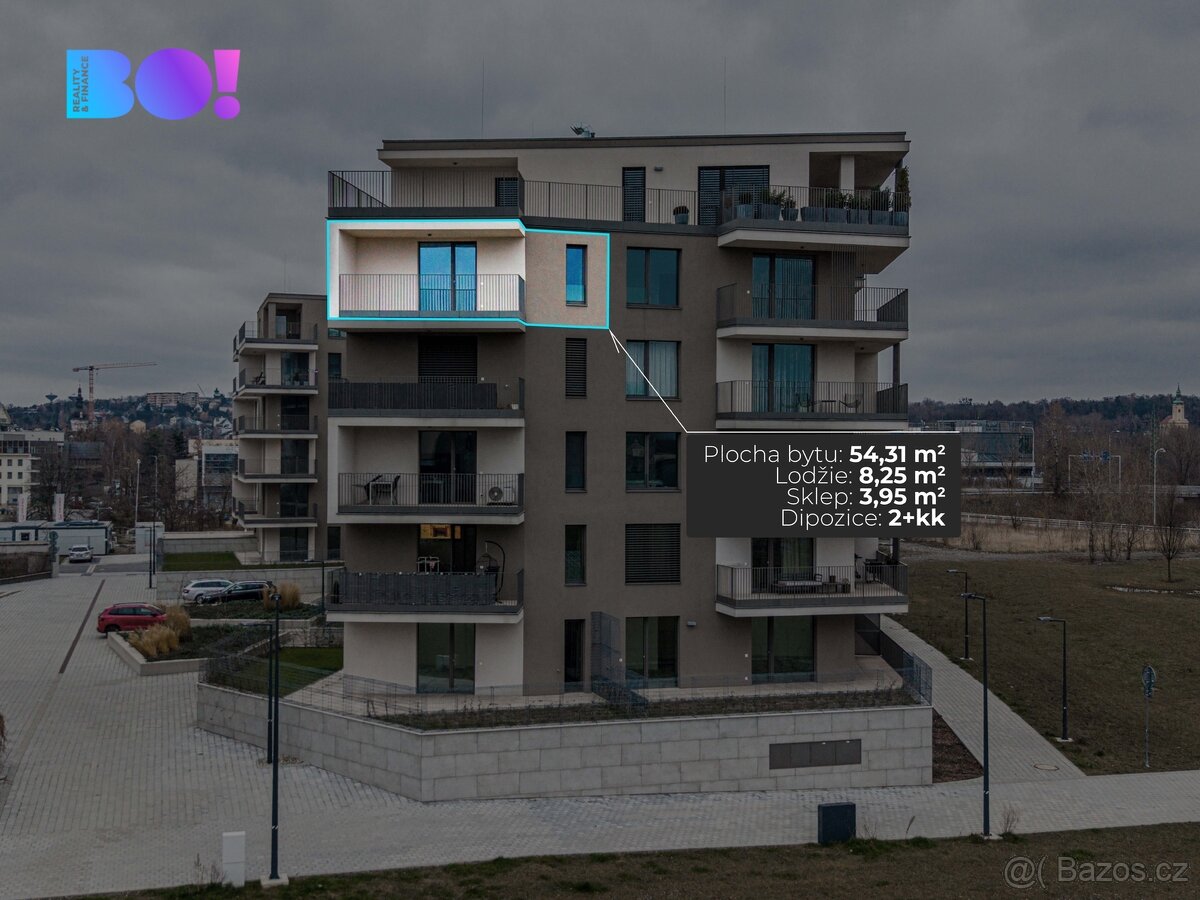 Pronájem bytu 2+kk, 62 m² s parkovacím místem, ul. F. X. Rie