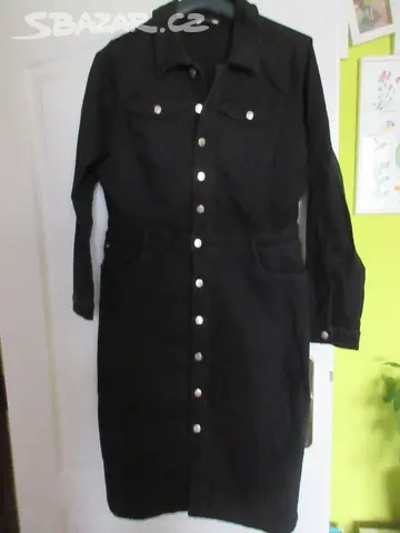 Černé riflové šaty vel. XL., zn. ORSAY.