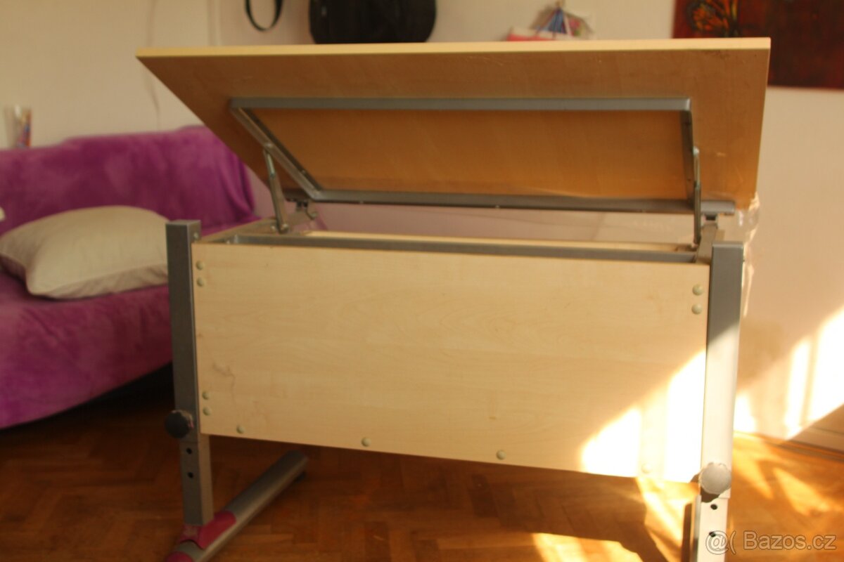 Psací stůl, dětský, naklápěcí, rostoucí