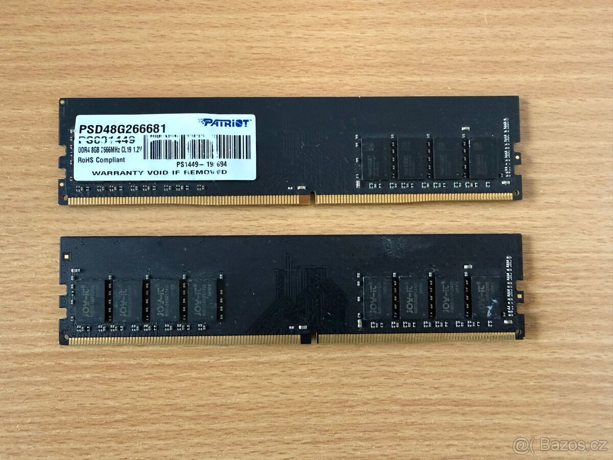 Patriot DDR4 16GB DDR4 2666 CL19 (2x8gb)