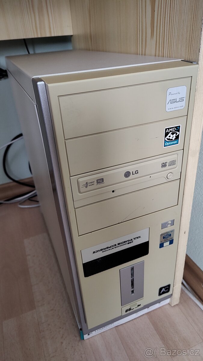 PC soc.775, C2D E7600, monitor
