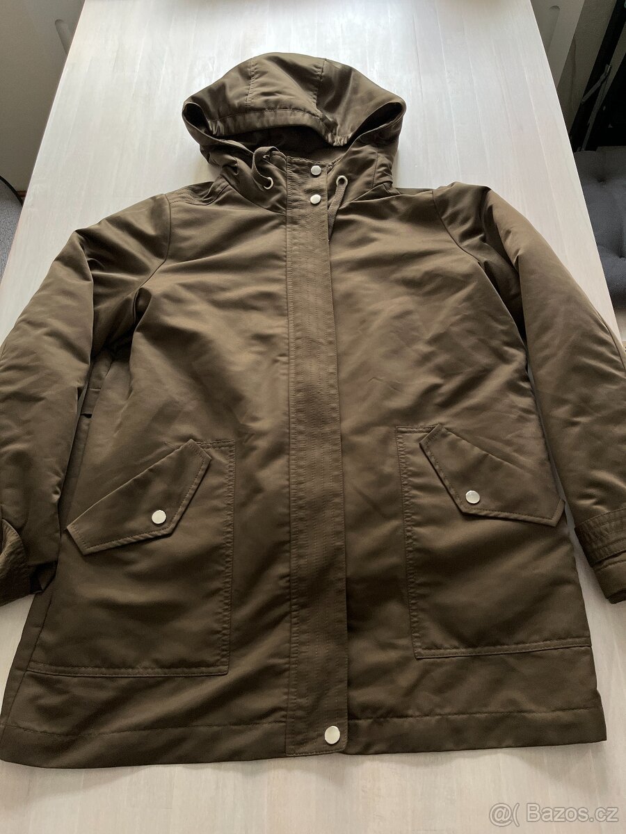 Nová dámská khaki bunda camaieu 2 v1 vel 38