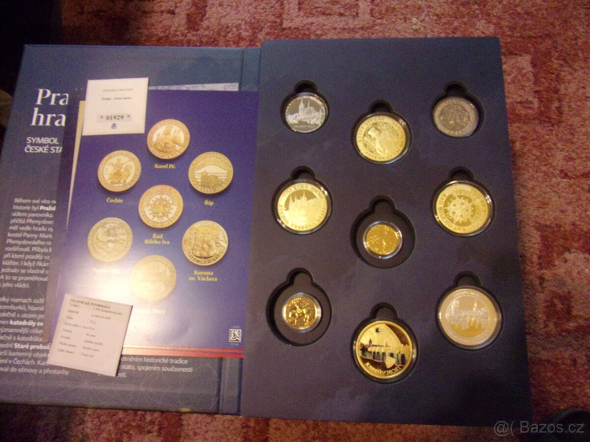 Prodám sadu mincí Pražský hrad