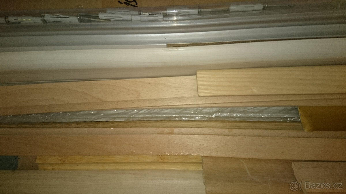 Prodám nové přechodové a obvodové lišty