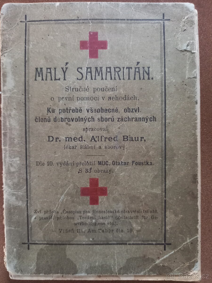 Historická příručka první pomoci Malý Samaritán