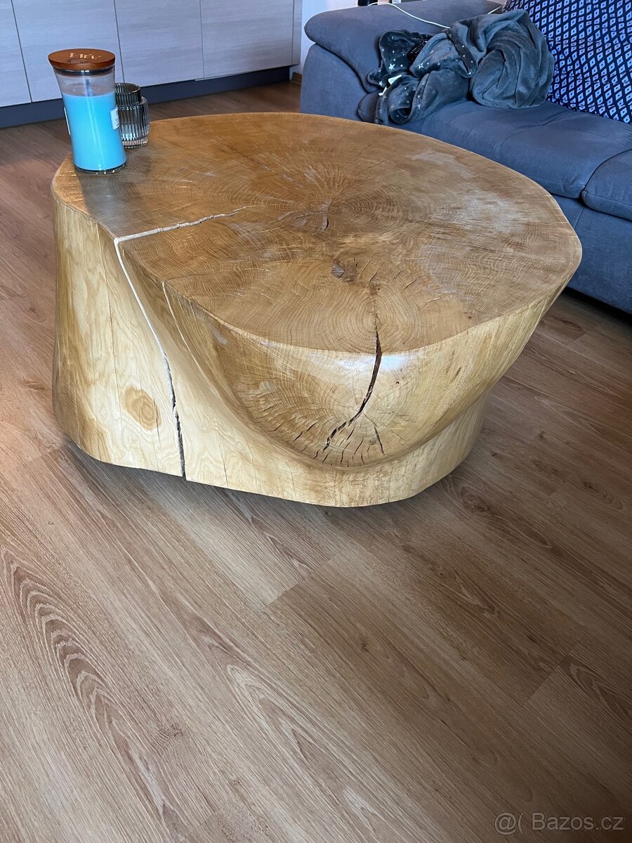 Dubový špalek / konferenční stolek