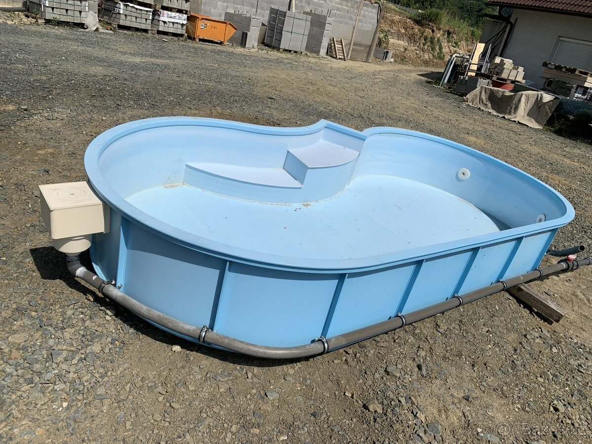 Plastovy PP bazen 4 x 2 m s filtraci