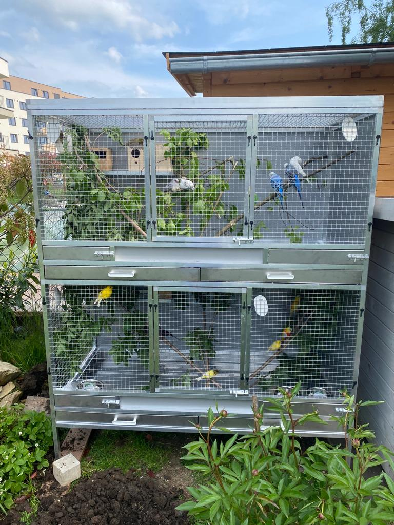 Prodej dvoj-klec pro drobné ptáky