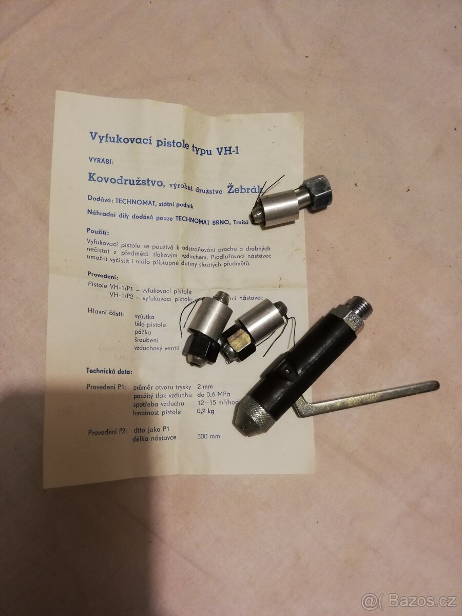 VÝFUKOVÁ PISTOLE TYPU VH-1
