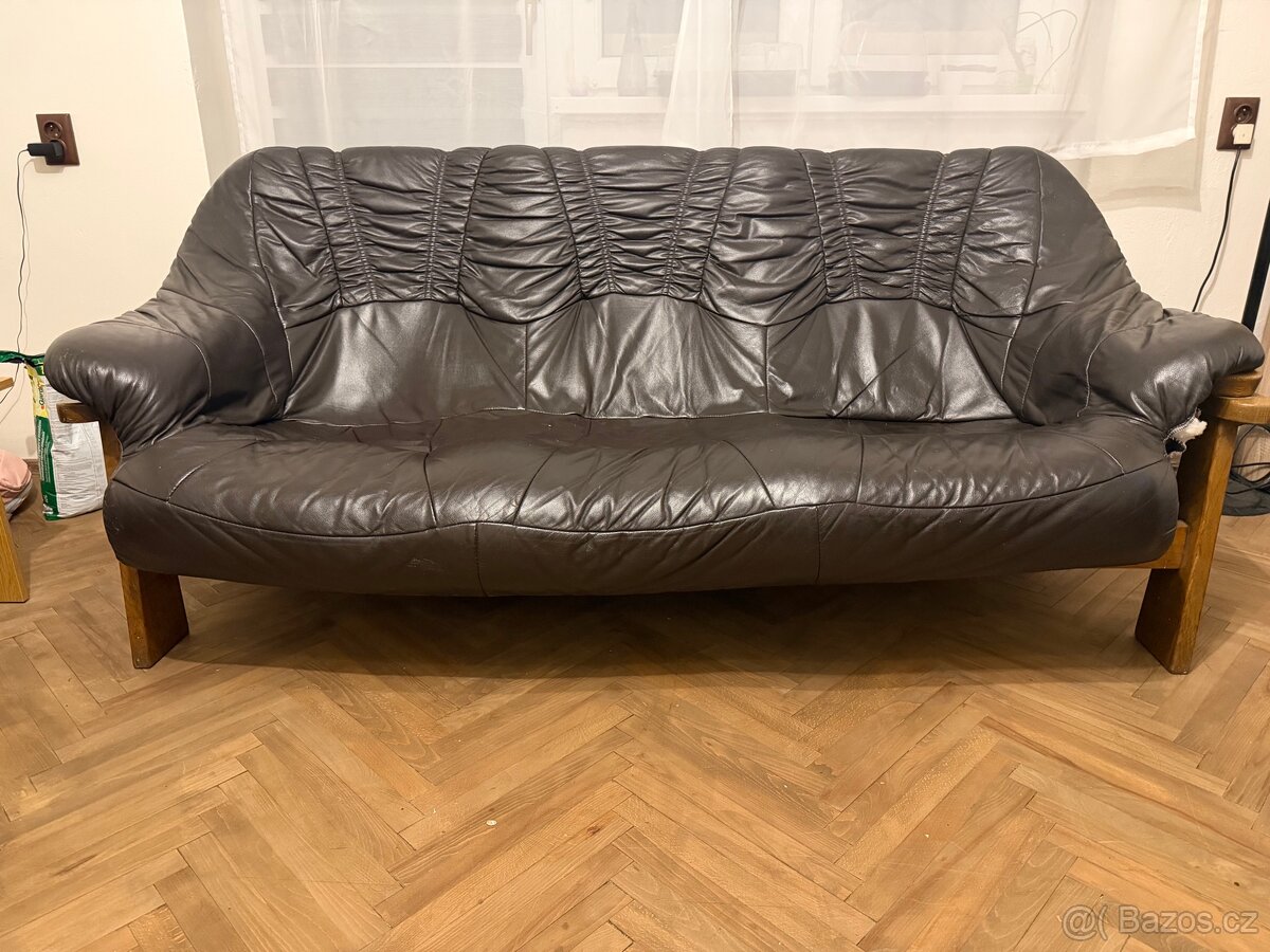 Kožená sedací souprava 3+2+1