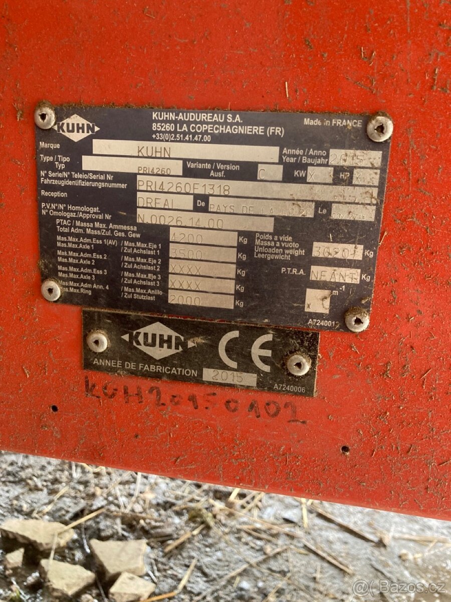 rozdružovač Kuhn Primor 4260 M cut control