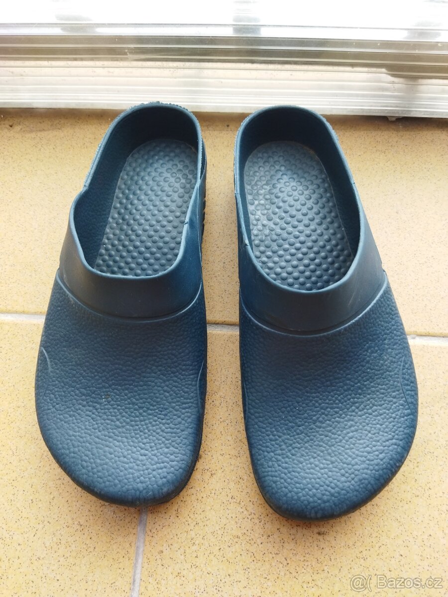 Modrozelené pantofle vel.37/38