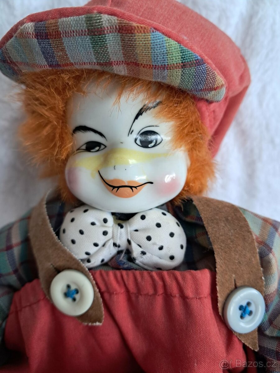 Porcelánová panenka - klaun