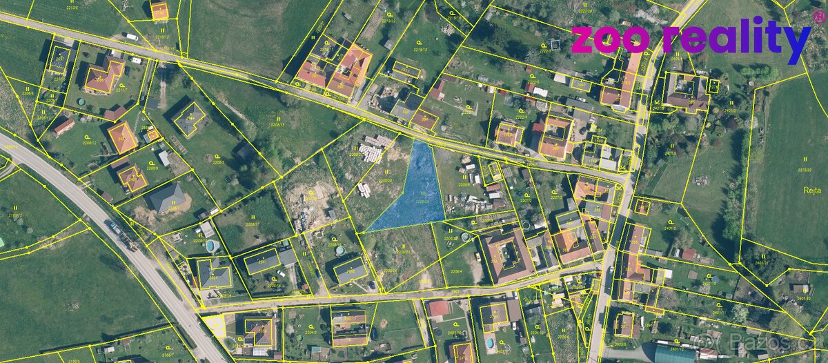 Prodej, stavební pozemek, 889 m2, Trhové Sviny - Rejta