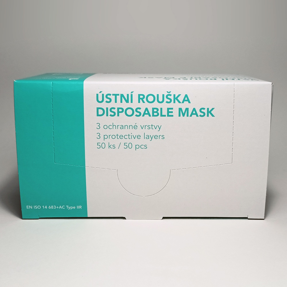 Ústní roušky - 10 balení (po 50 ks)