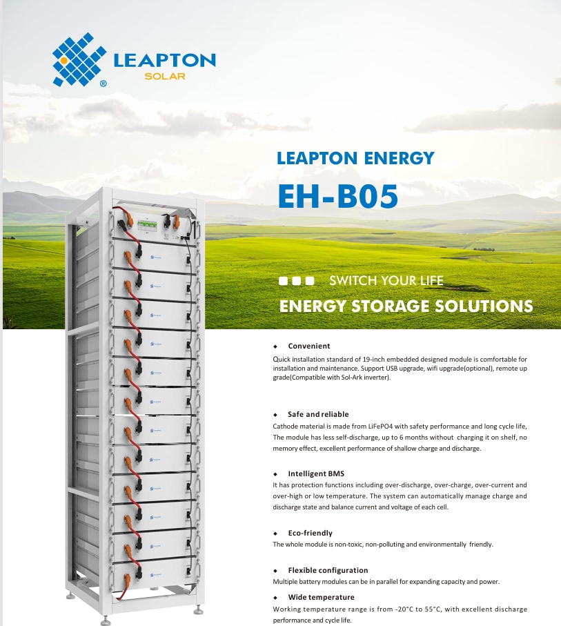 Leapton Baterie Rack 61,44 kWh