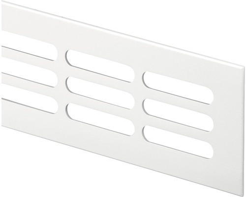 Větrací mřížka - 100x400mm - elox, bílá