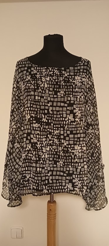 halenka černá šedá