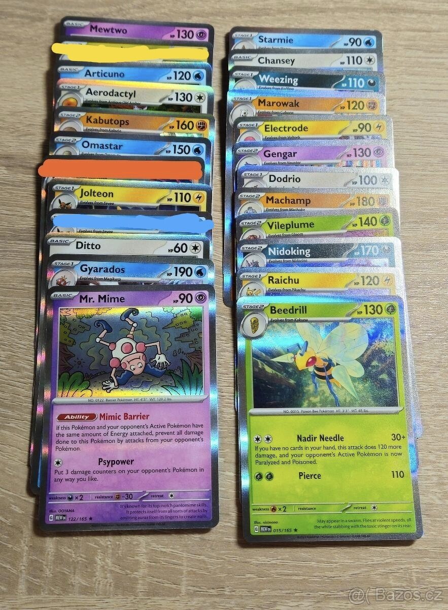 Pokémon 151 Holo Karty 21 ks
